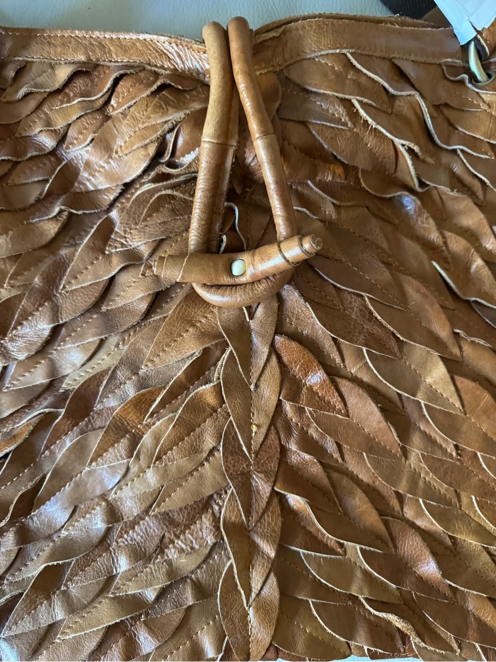 Ameri Leather Sana Leather Convertible Tote Bag